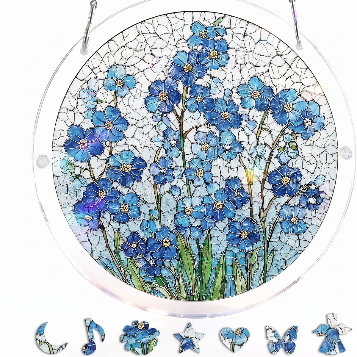 Buntglas-Fensterbild-Puzzle für Fenster