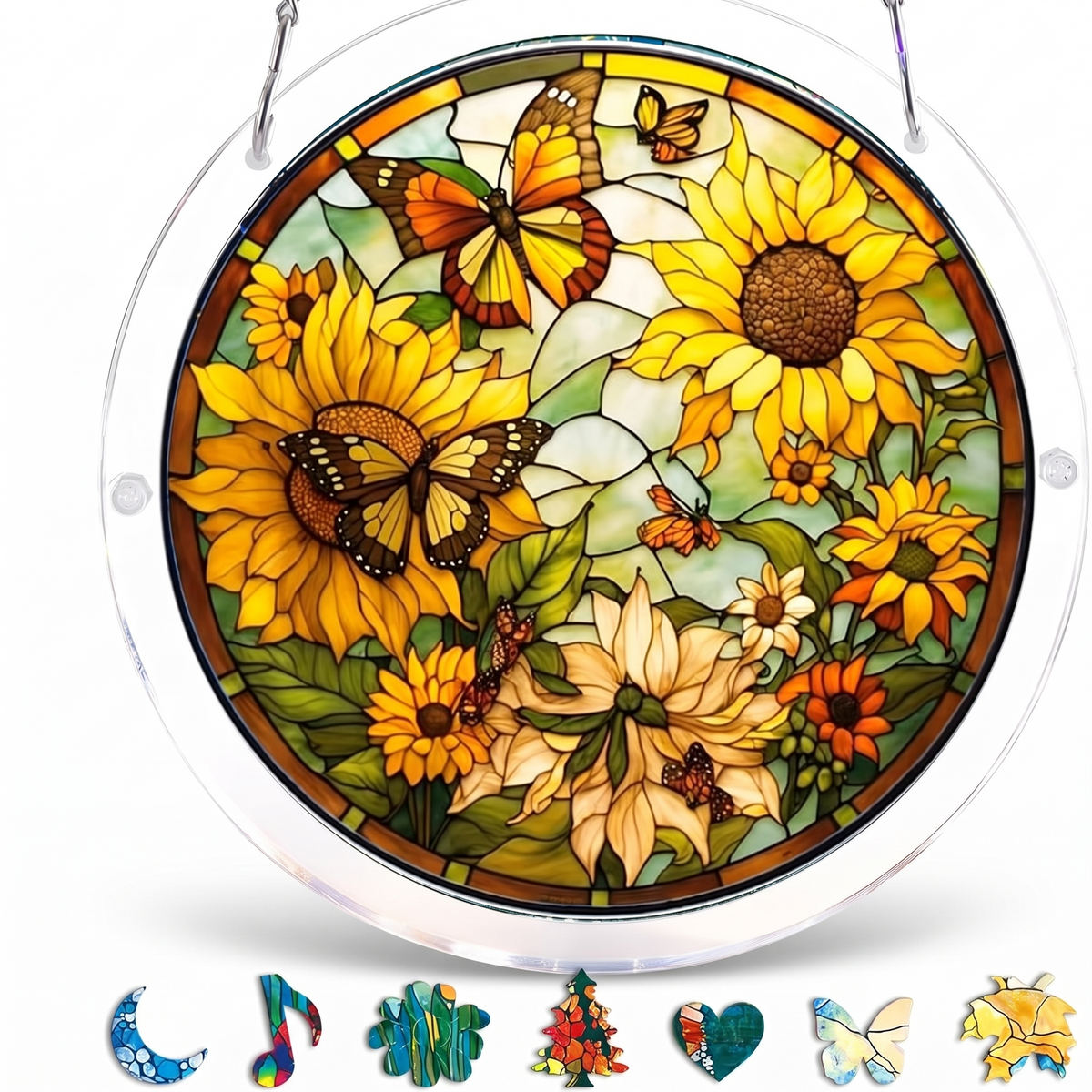 Buntglas-Fensterbild-Puzzle für Fenster