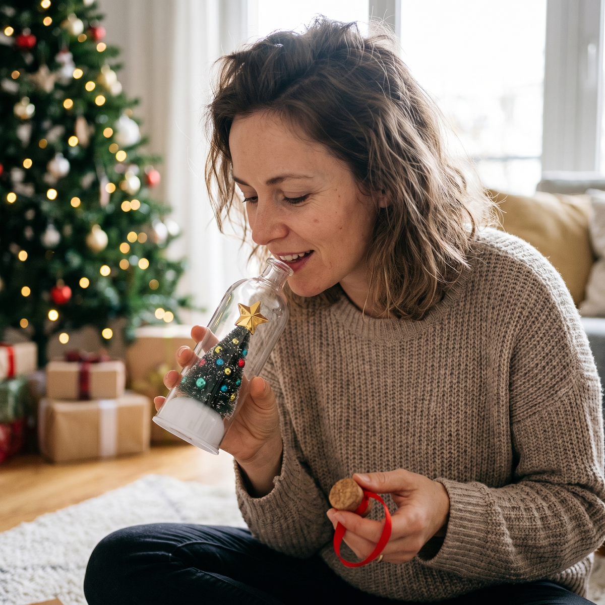 Weihnachtserinnerung zum Aufnehmen eigener Sprachnachrichten