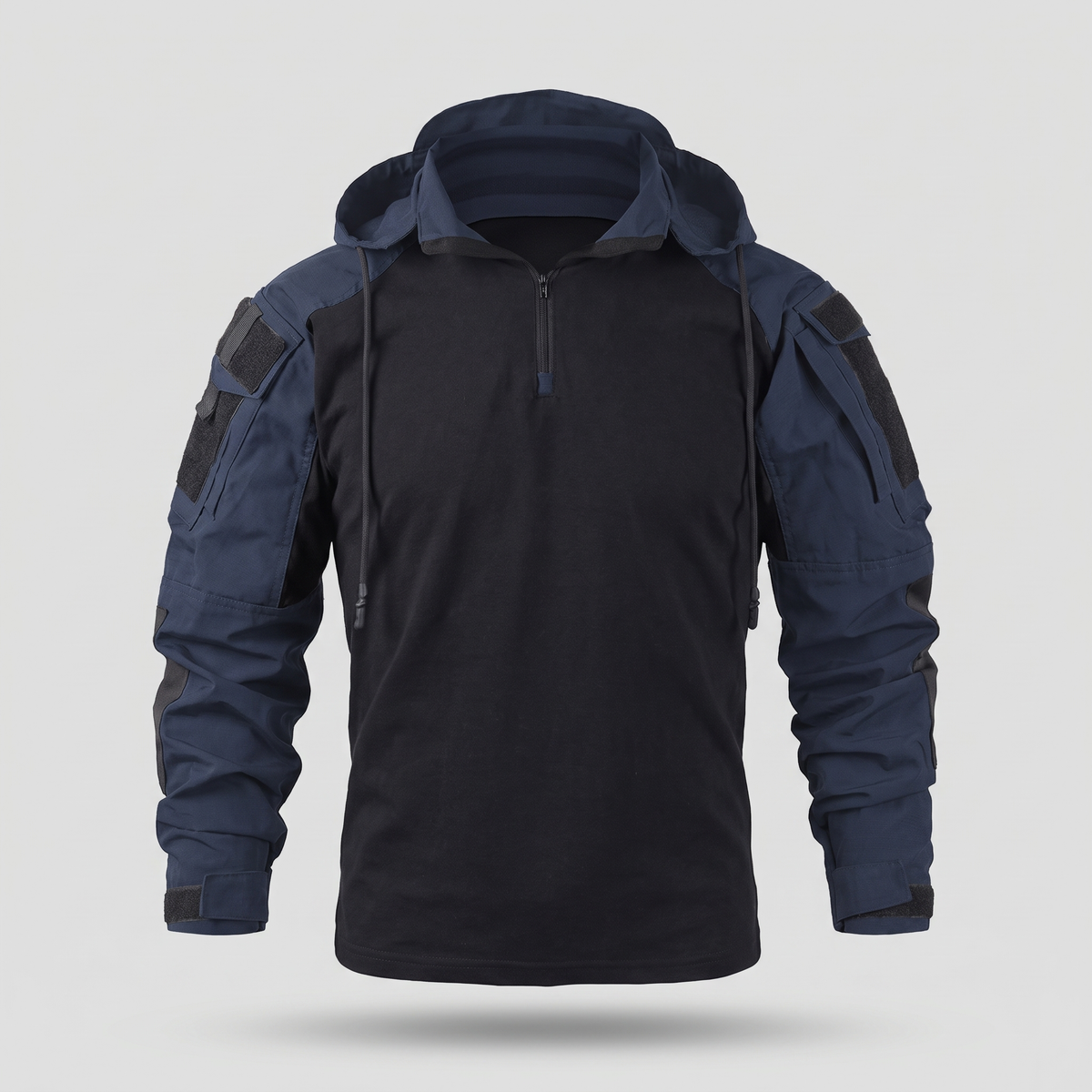 Herren-Hoodie - Taktisches Quarter-Zip-Kampfshirt - Angelhoodie