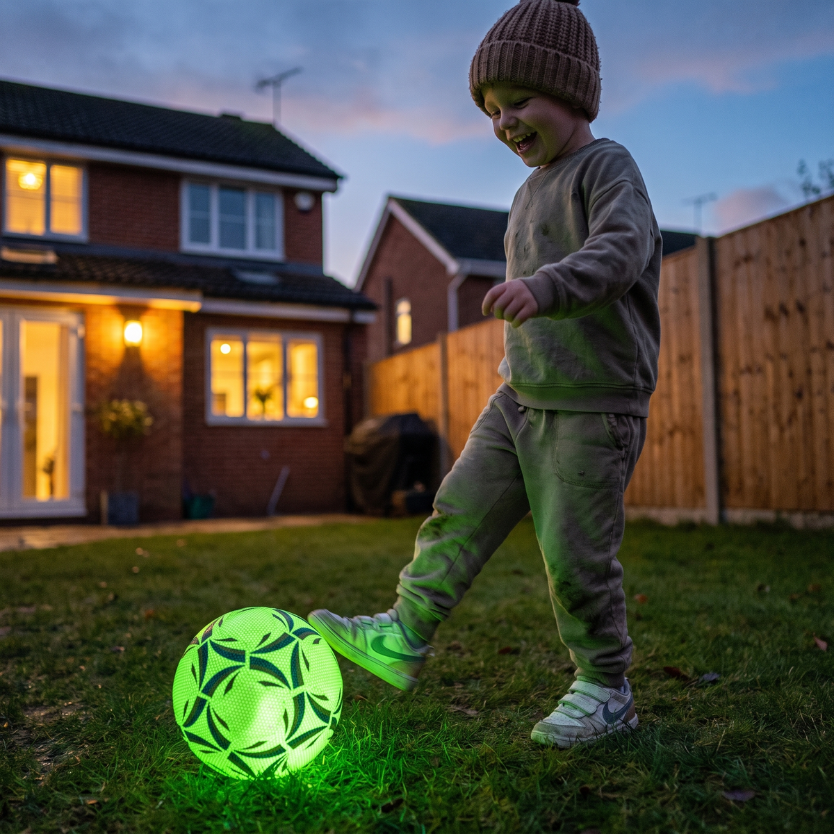 Leuchtender Fußball im Dunkeln für Outdoor-Fußballspaß