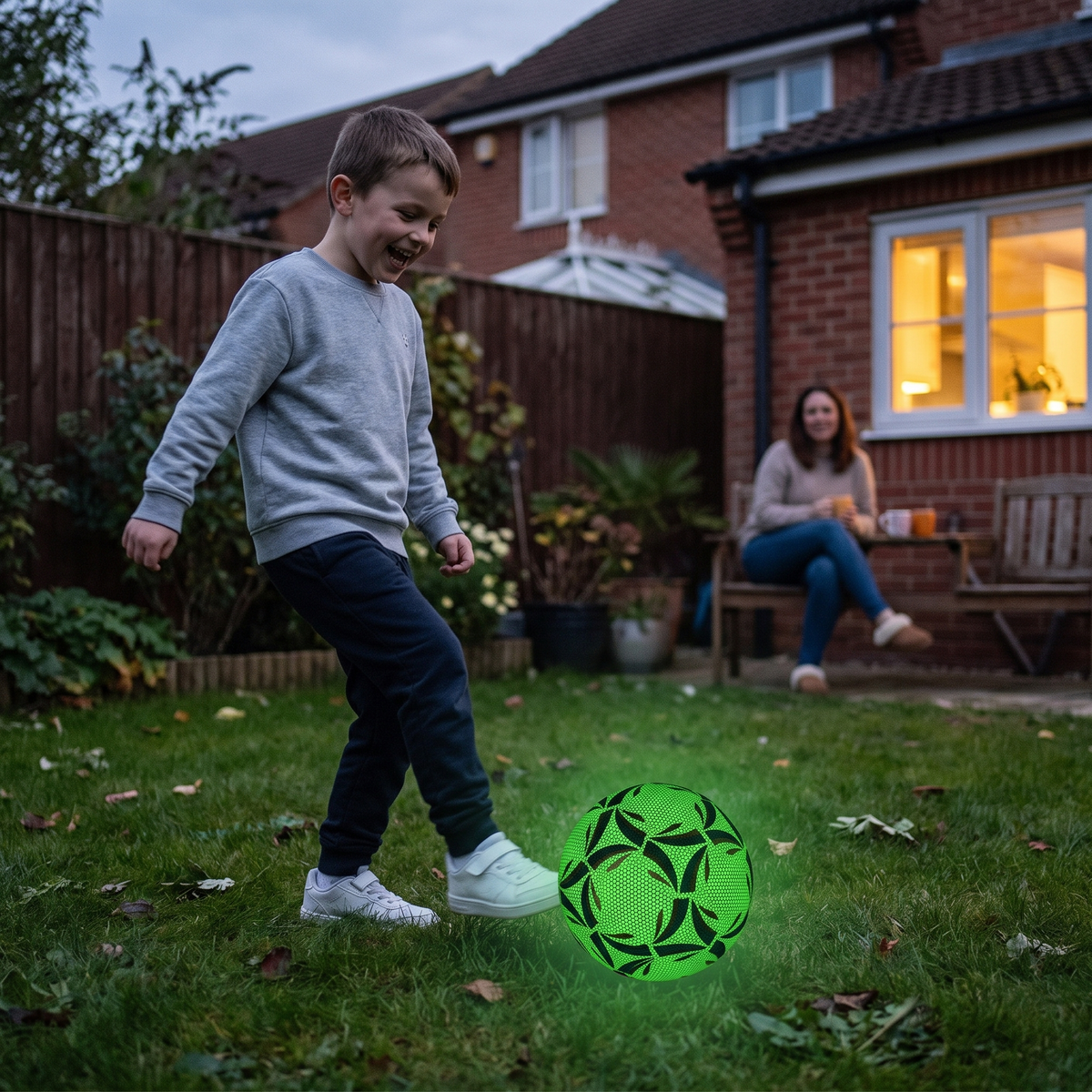 Leuchtender Fußball im Dunkeln für Outdoor-Fußballspaß