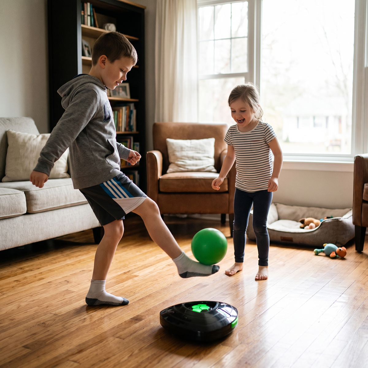 Interaktiver Fußball-Trainingsroboter mit intelligenter Ballverfolgung