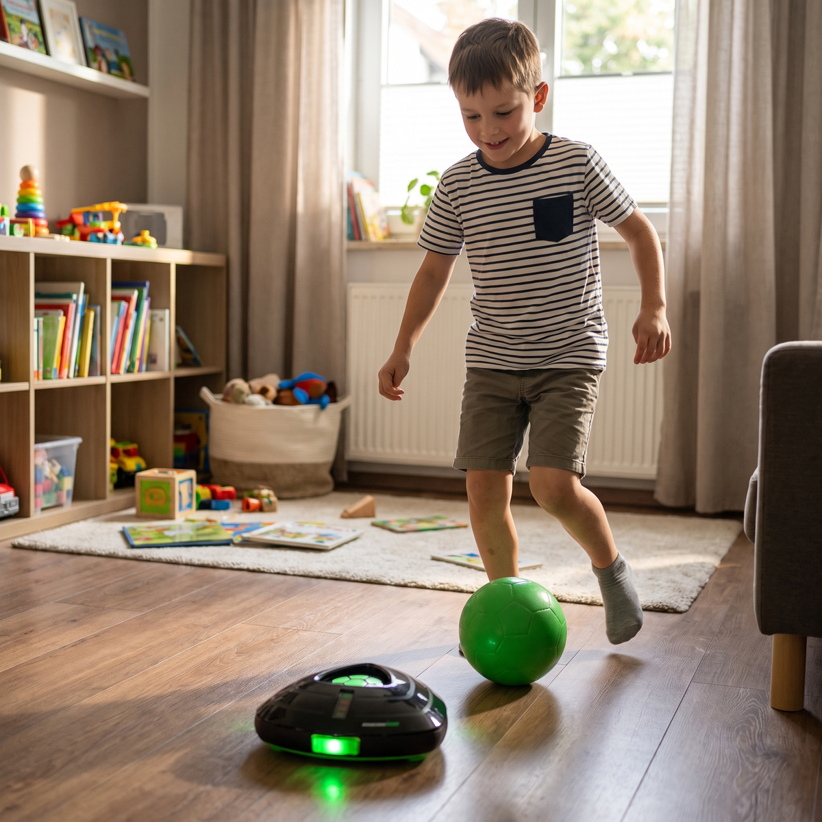 Interaktiver Fußball-Trainingsroboter mit intelligenter Ballverfolgung