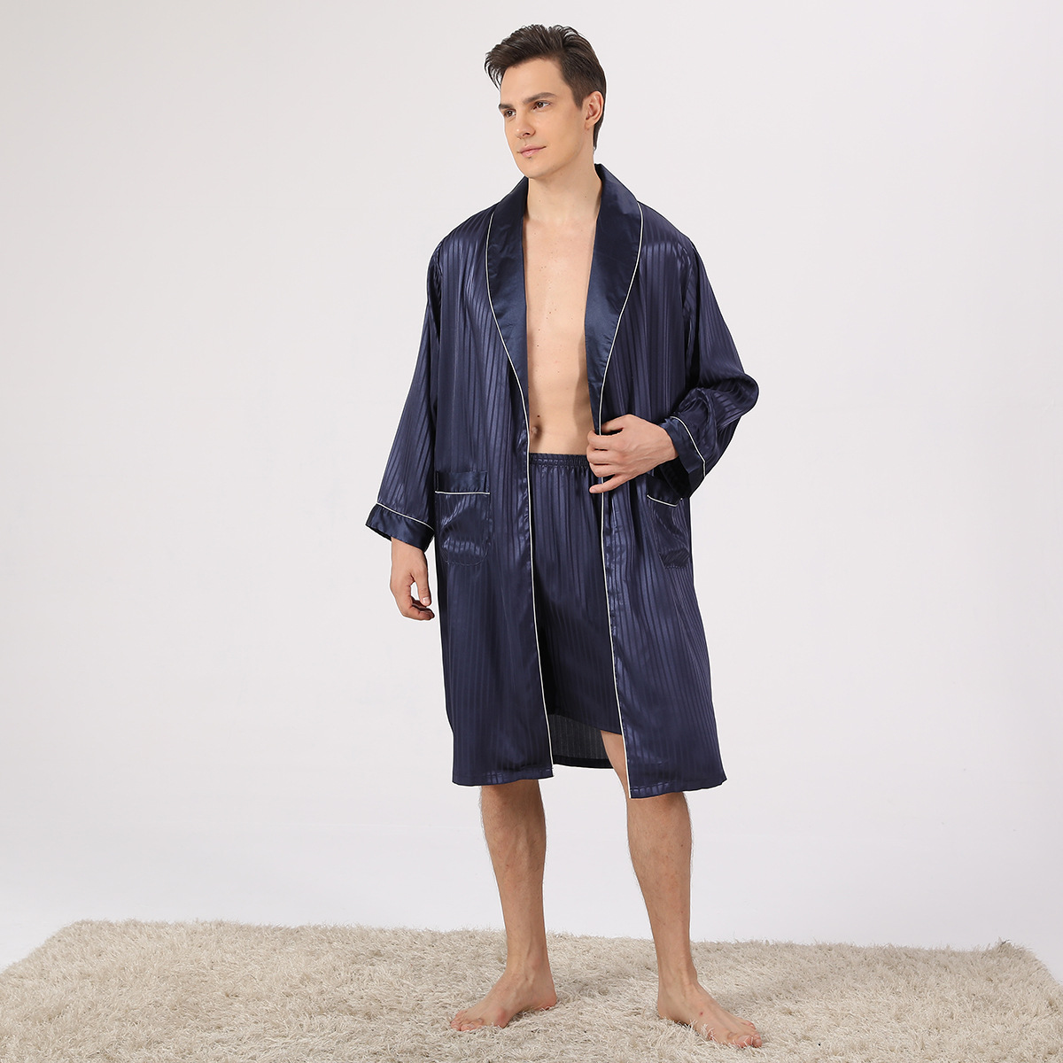 Nordspur | Velorion Langer Kimono-Morgenmantel