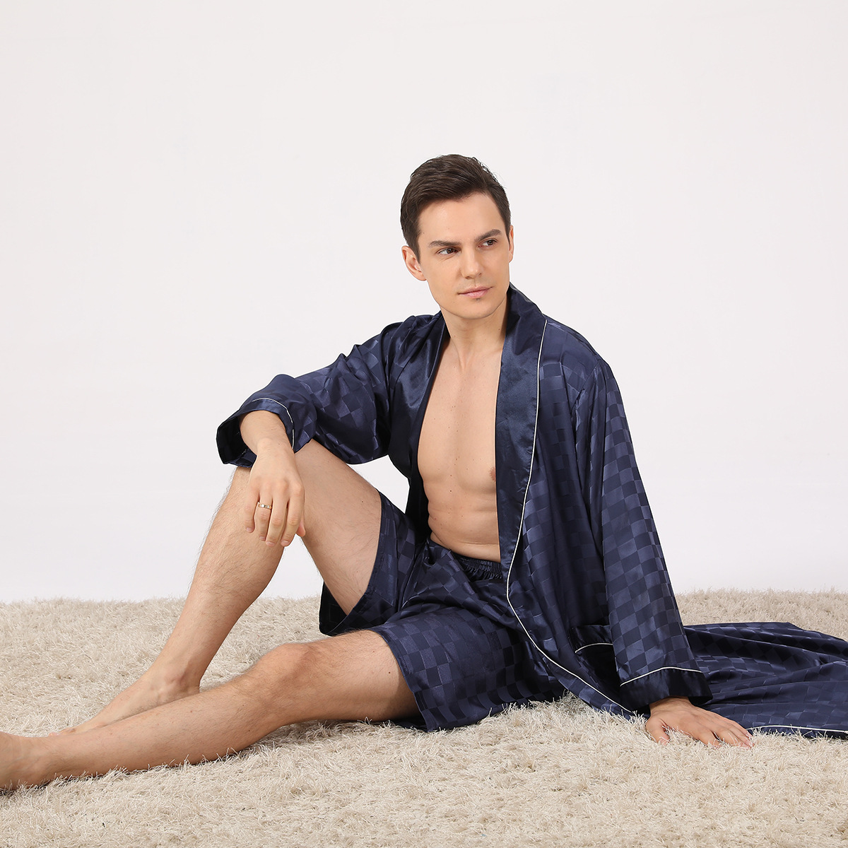 Nordspur | Velorion Langer Kimono-Morgenmantel