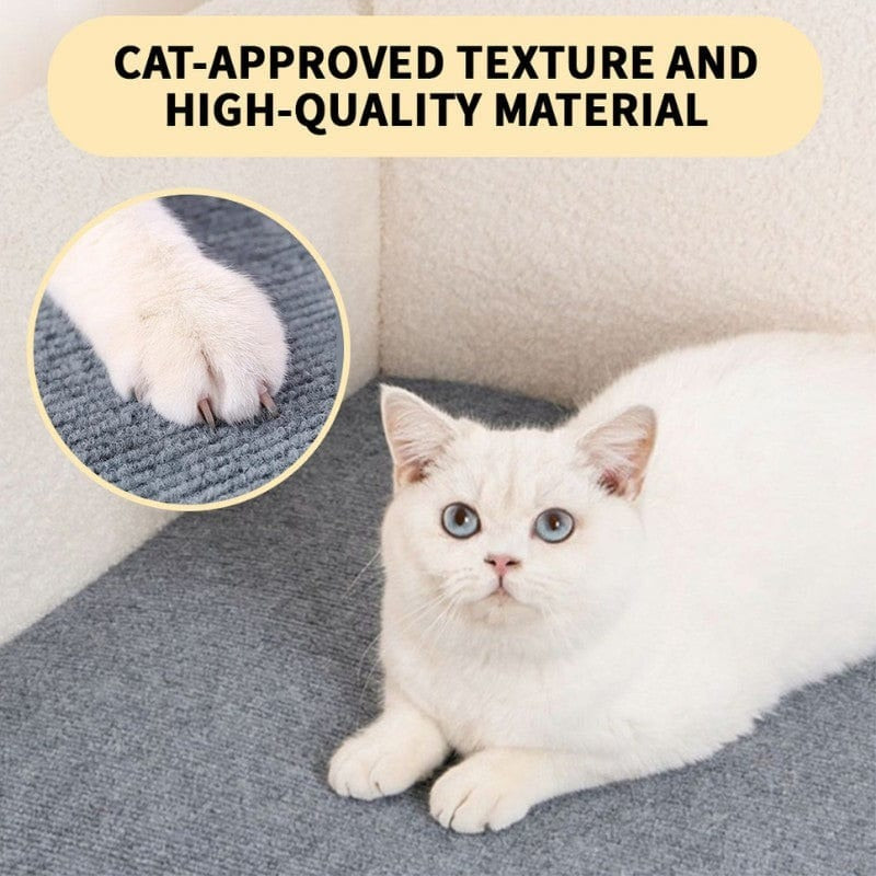 Selbstklebende Katzen-Kratzmatte – Zuschneidbare Kratzschutz für Sofas, Möbel & Katzenkrallenpflege