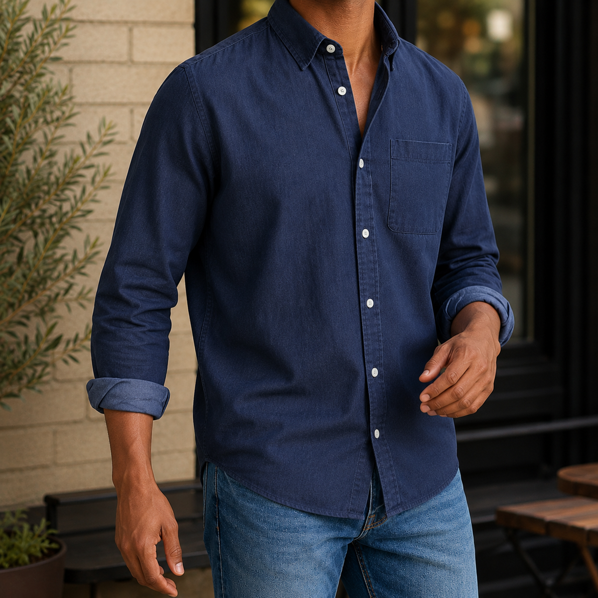 Carter Chambray-Hemd