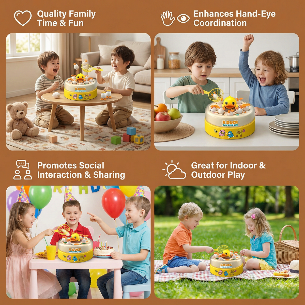 Entenfang-Spiel für Kinder – Interaktives Geschicklichkeitsspiel