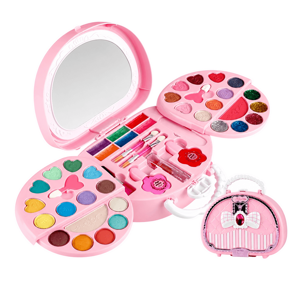 Klappbares Schmink-Spielset mit Spiegel & Beauty-Zubehör