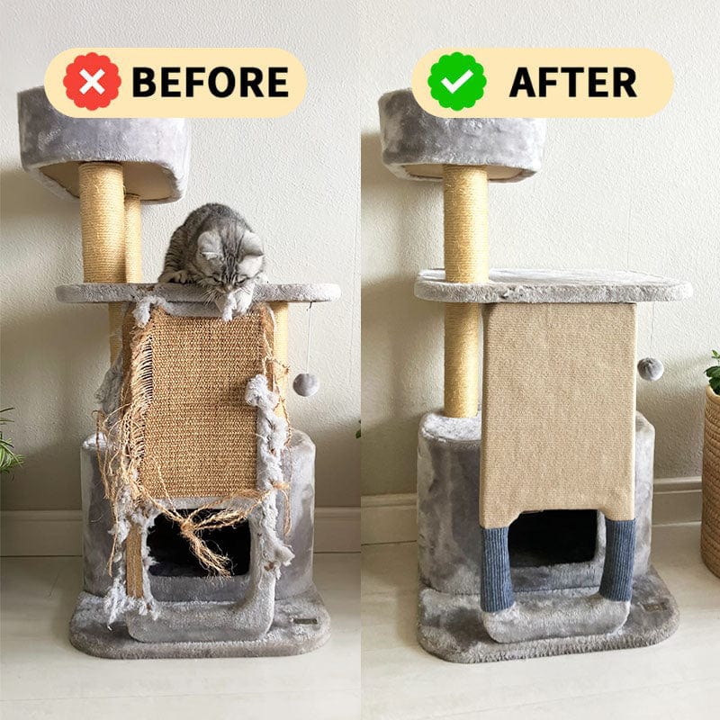 Selbstklebende Katzen-Kratzmatte – Zuschneidbare Kratzschutz für Sofas, Möbel & Katzenkrallenpflege