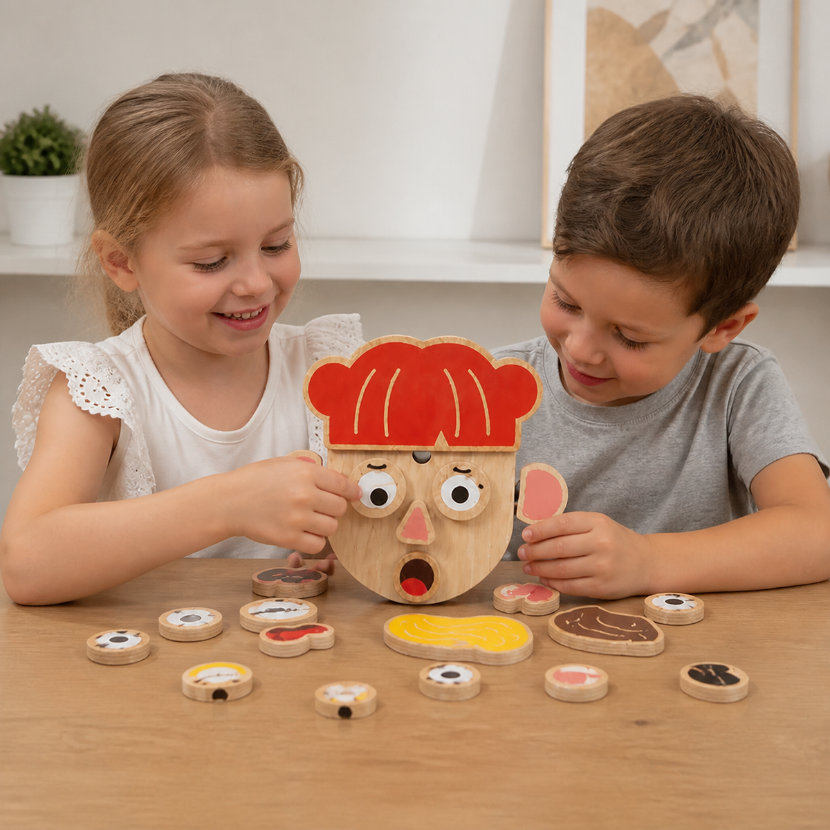 Holz-Lernspielzeug Gesichtsausdrücke & Emotionen für Kinder