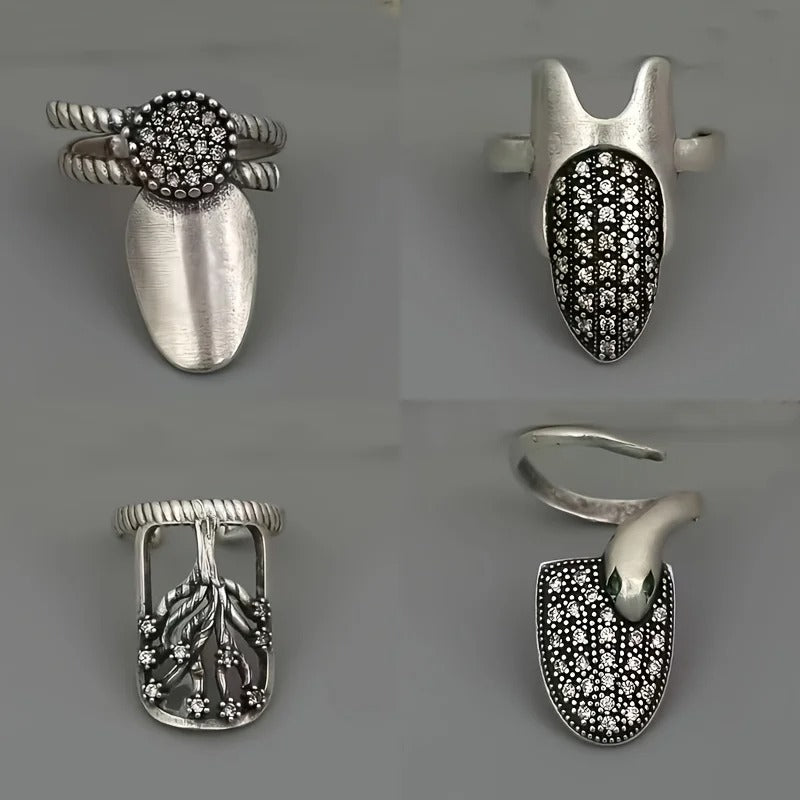 Verstellbare Nagelringe – 4 Stk.