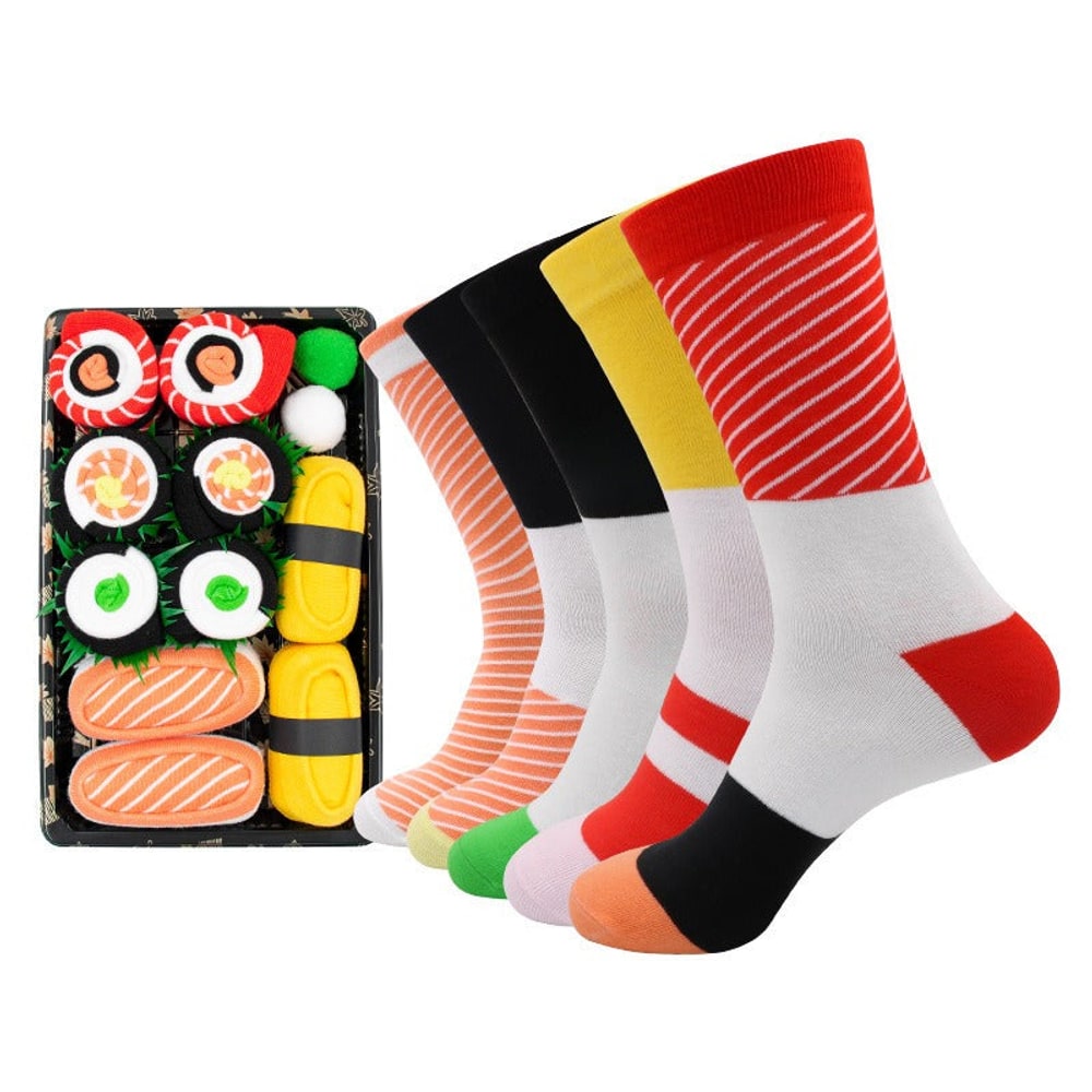 Sushi-Socken in Geschenkbox