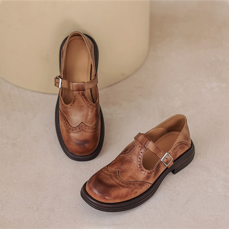 Edith T-Riemen Mary Jane Ballerinas