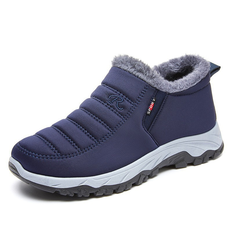 WinterBoots: Männer und Frauen Easy Slip-On Fleece gefütterte Winterstiefel