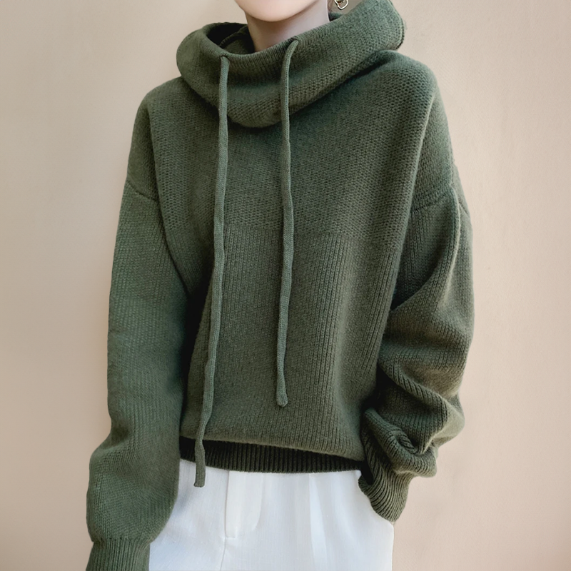 Merinowolle Damen Rollkragenpulli