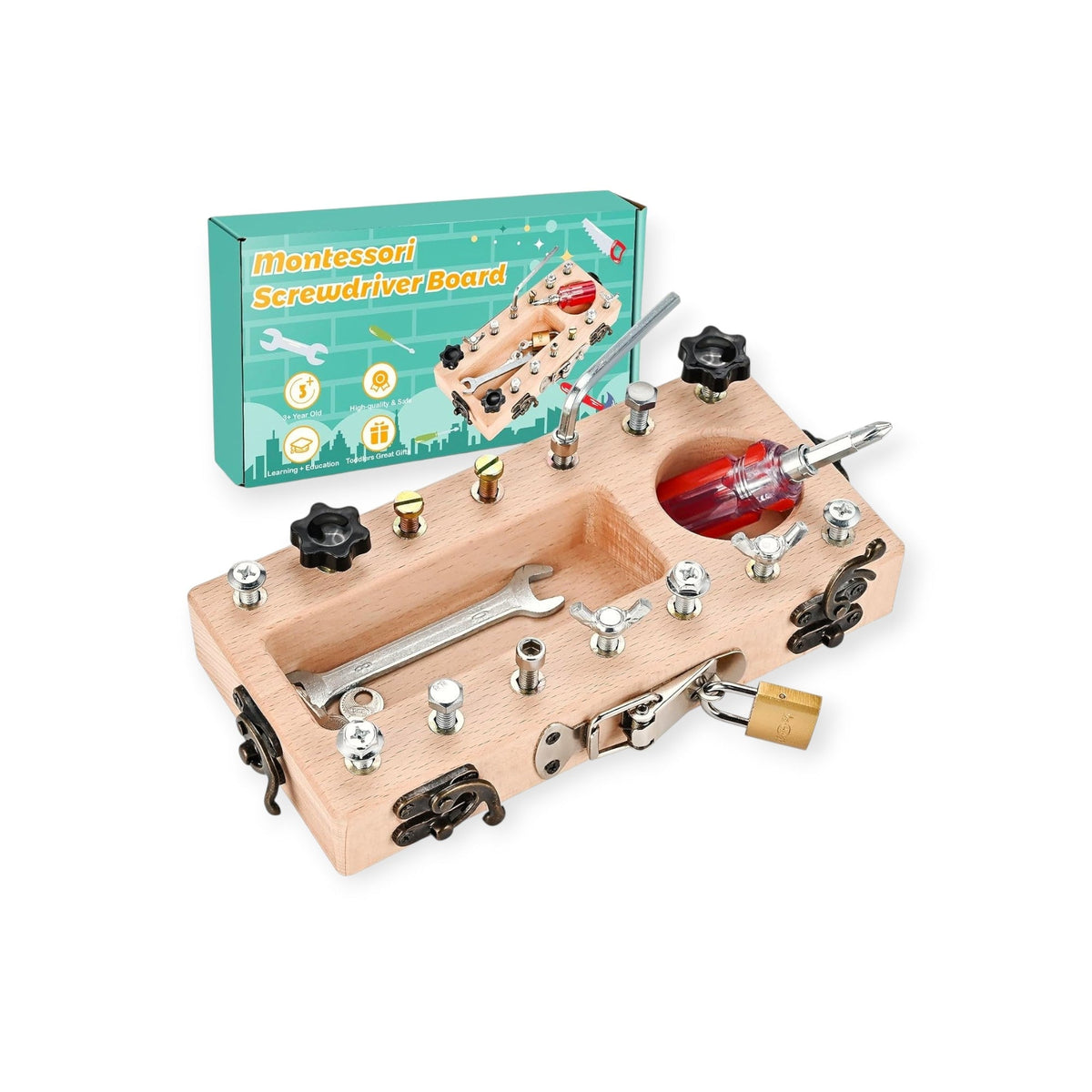 Montessori Schraubendreher-Werkzeugbrett