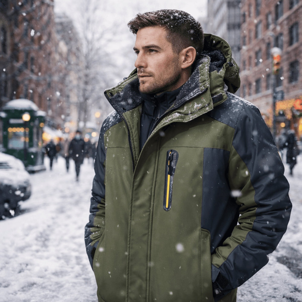 Performance Winterjacke mit wasserdichtem abnehmbarem Futter und Oberstoff