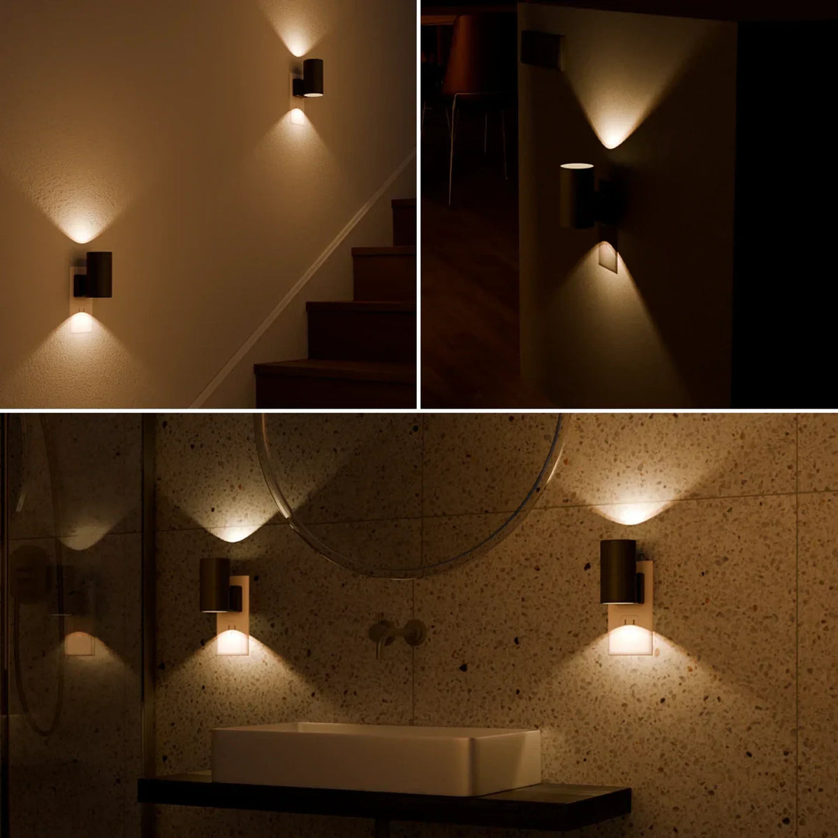 Steckdosenlampe mit Dämmerungssensor und Dimmfunktion