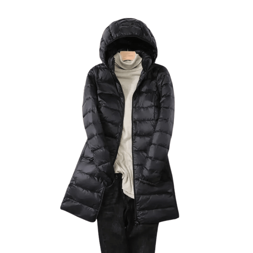 Puffer Coat, leichte faltbare Daunenjacke