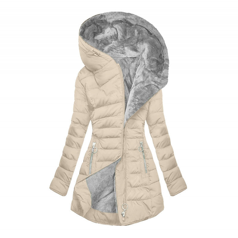 Daunenjacke mit Kapuze