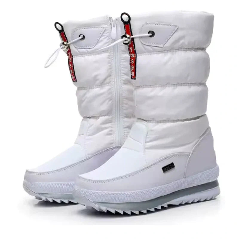Schneestiefel für Damen wasserdicht isoliert Winter Pull-On