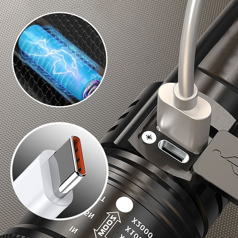 Kraftvolle Taschenlampe mit Zoom-Funktion