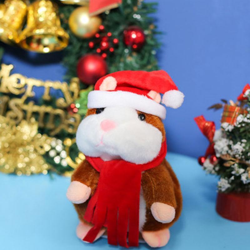 Sprechender Hamster-Plüsch, wiederholt Stimmen und schüttelt den Kopf