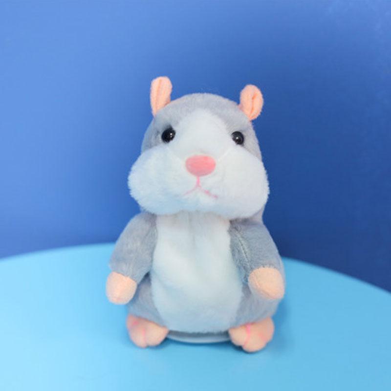 Sprechender Hamster-Plüsch, wiederholt Stimmen und schüttelt den Kopf