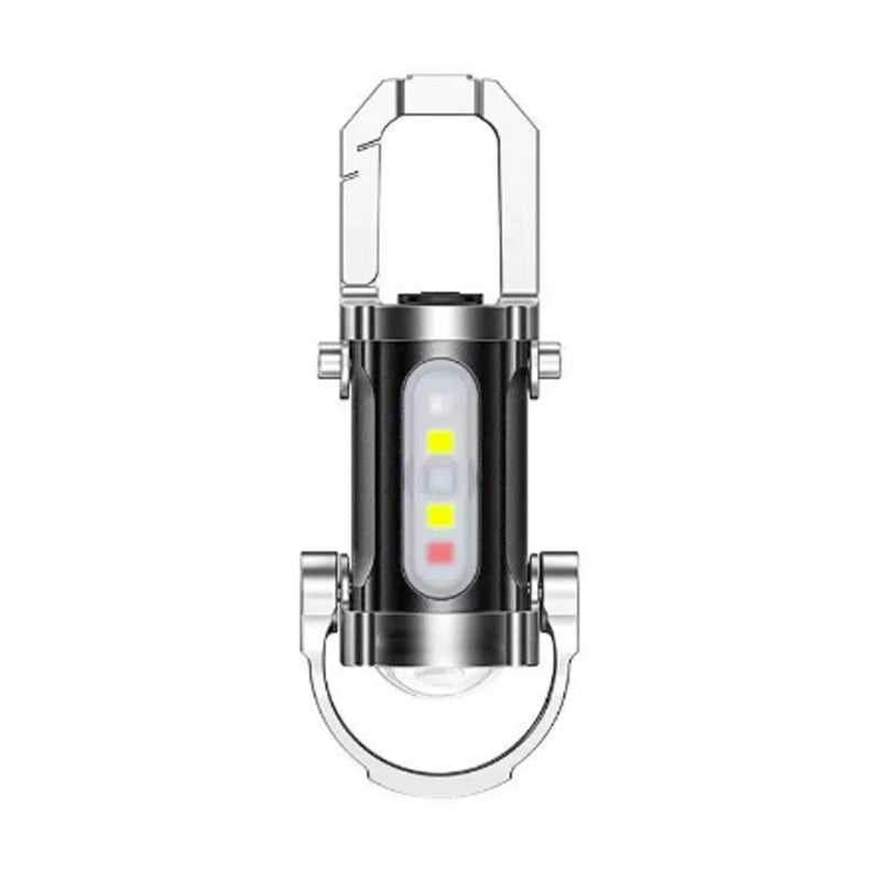 USB-C Wiederaufladbare Schlüsselanhänger-Taschenlampe 500 Lumen EDC Mini-Licht IPX6 Wasserdicht