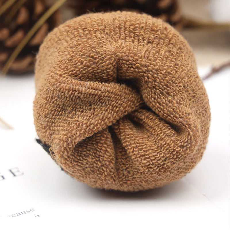 Vintage-Socken in Kunstwolle mit dickem Frottee-Futter
