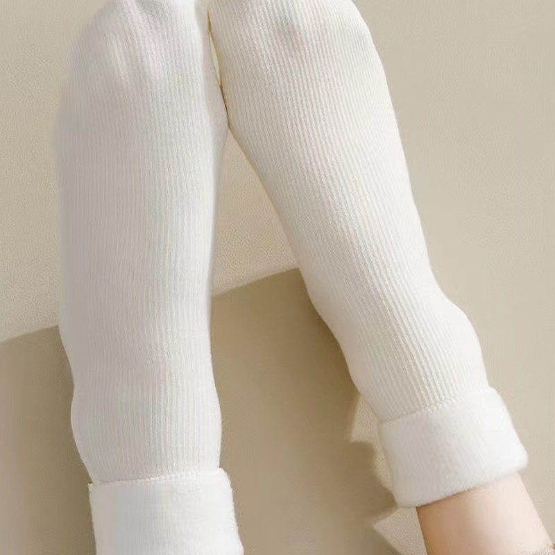 Dicke halblange Socken – warm & einfarbig