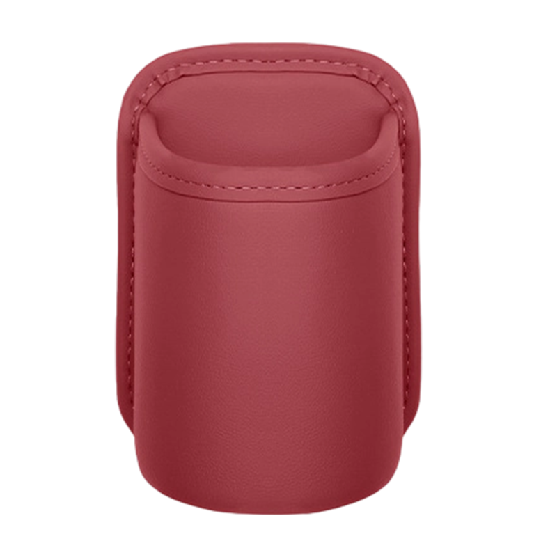 Leder Auto-Tür Getränkehalter – Breite Öffnung, einfacher Zugriff für Getränke & Handy. Clip-on sichere Passform. PU-Leder, robust & stilvoll.