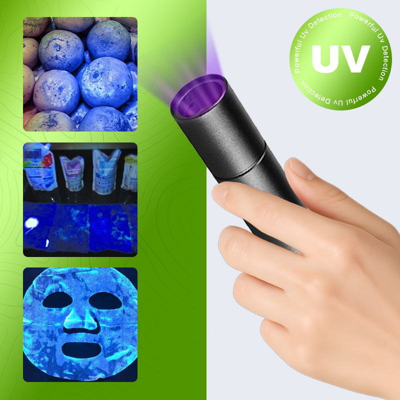 365 nm UV-Taschenlampe 10W Schwarzlicht für Gemüseinspektion & Aflatoxin-Erkennung