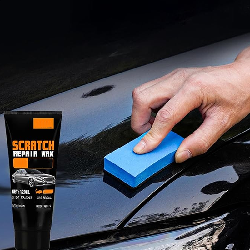 Autopoliturwachs zur Reparatur von Kratzern
