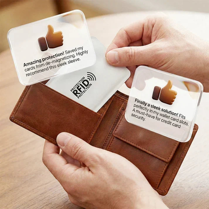 RFID-Blockierende Schutzhüllen für Kreditkarten