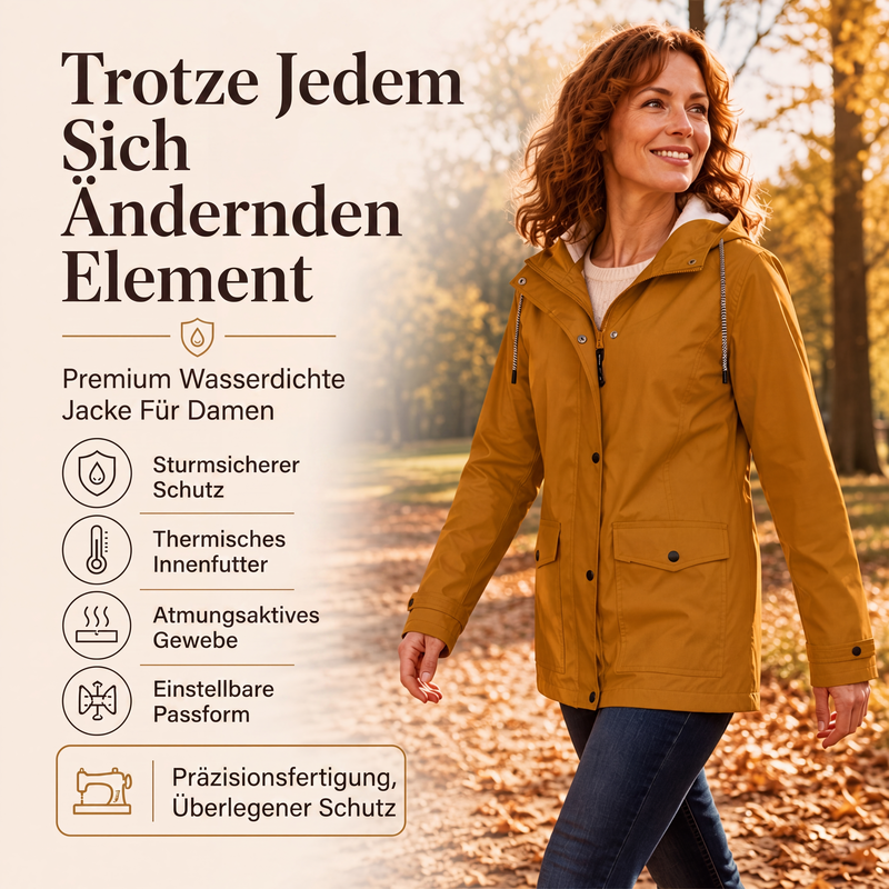 Winddichte Jacke mit weichem Fleecefutter und Kapuze – für alle Wetterlagen