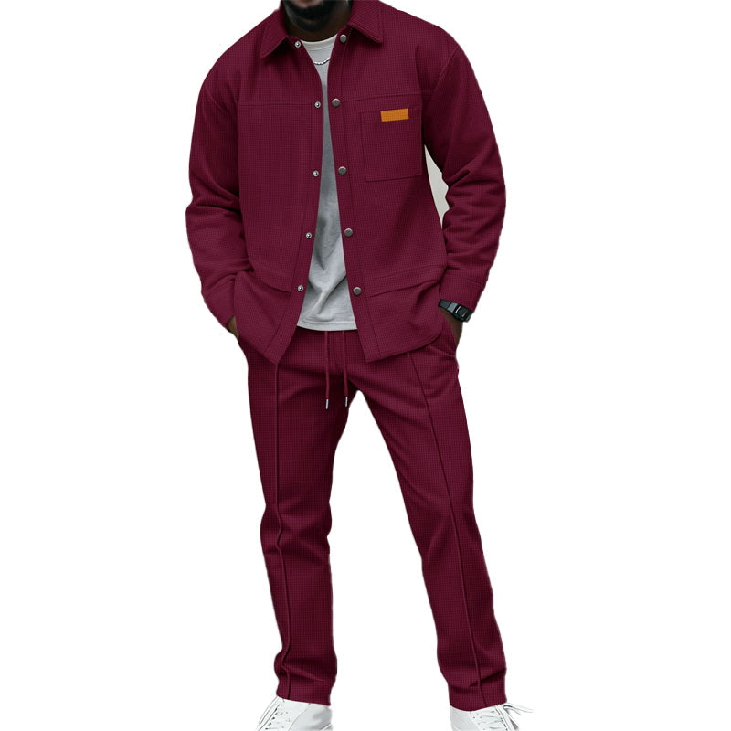 Herren 2-teiliges Lounge-Set mit funktionalen Taschen