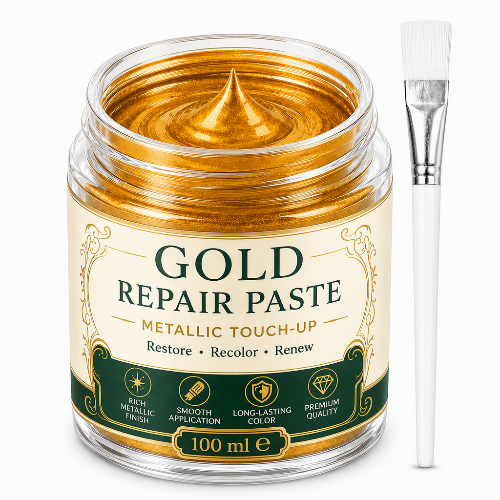 Gold Metallic Refinishing Reparaturpaste mit Pinsel