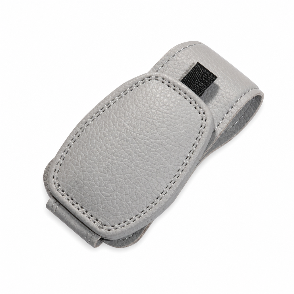 Auto-Sonnenbrillenhalter – Magnetischer Lederclip, Ticket- und Kartenhalterung