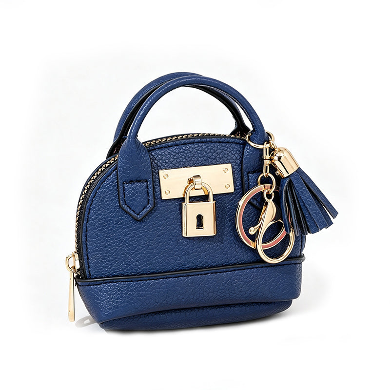 Mini Muschel-Tasche Schlüsselanhänger Münzbörse