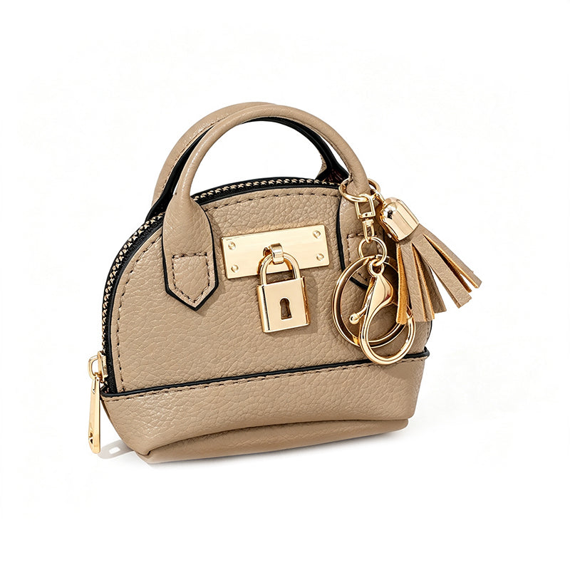Mini Muschel-Tasche Schlüsselanhänger Münzbörse
