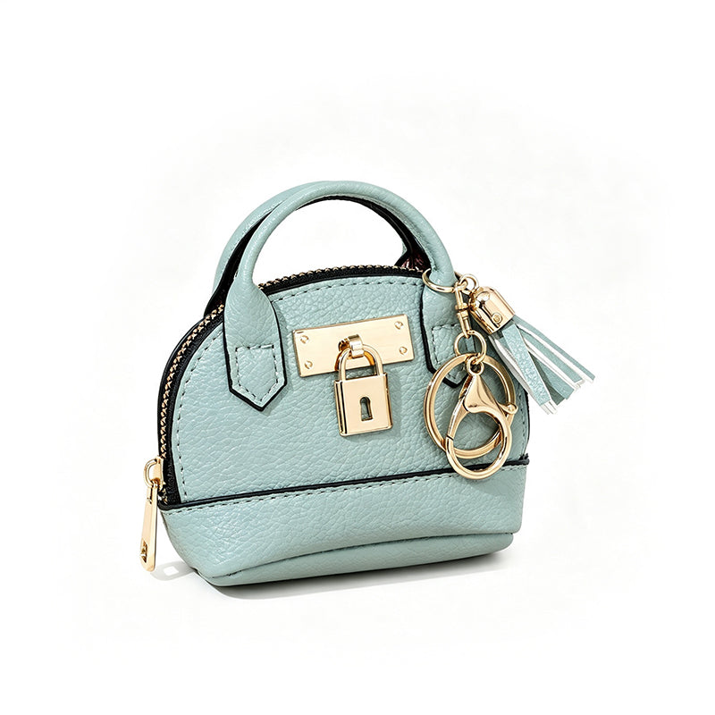 Mini Muschel-Tasche Schlüsselanhänger Münzbörse