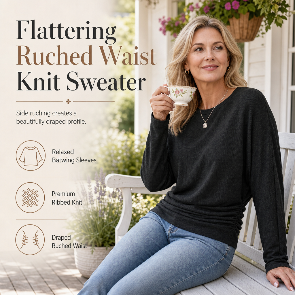 Damen-Strickpullover mit Rundhalsausschnitt – Dehnbar & Formbeständig, Sechs Herbstfarben