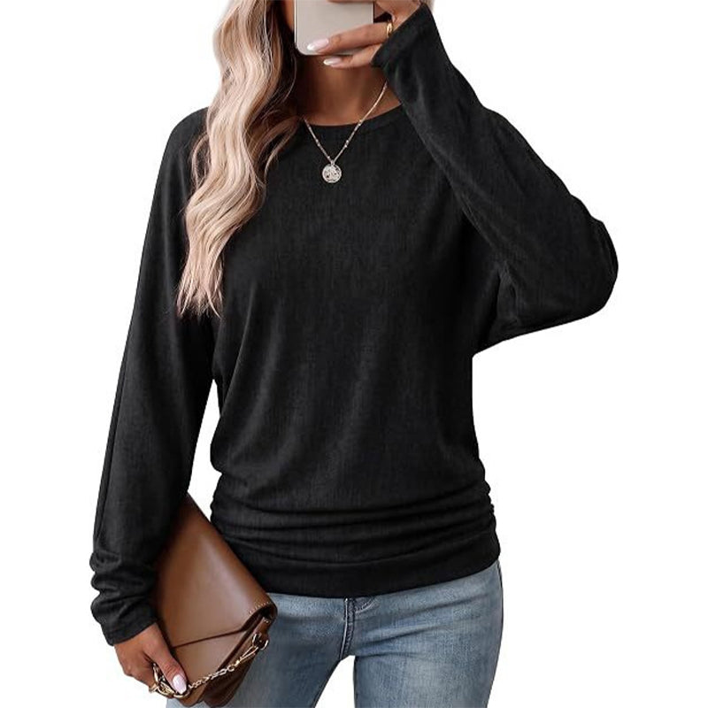 Damen-Strickpullover mit Rundhalsausschnitt – Dehnbar & Formbeständig, Sechs Herbstfarben