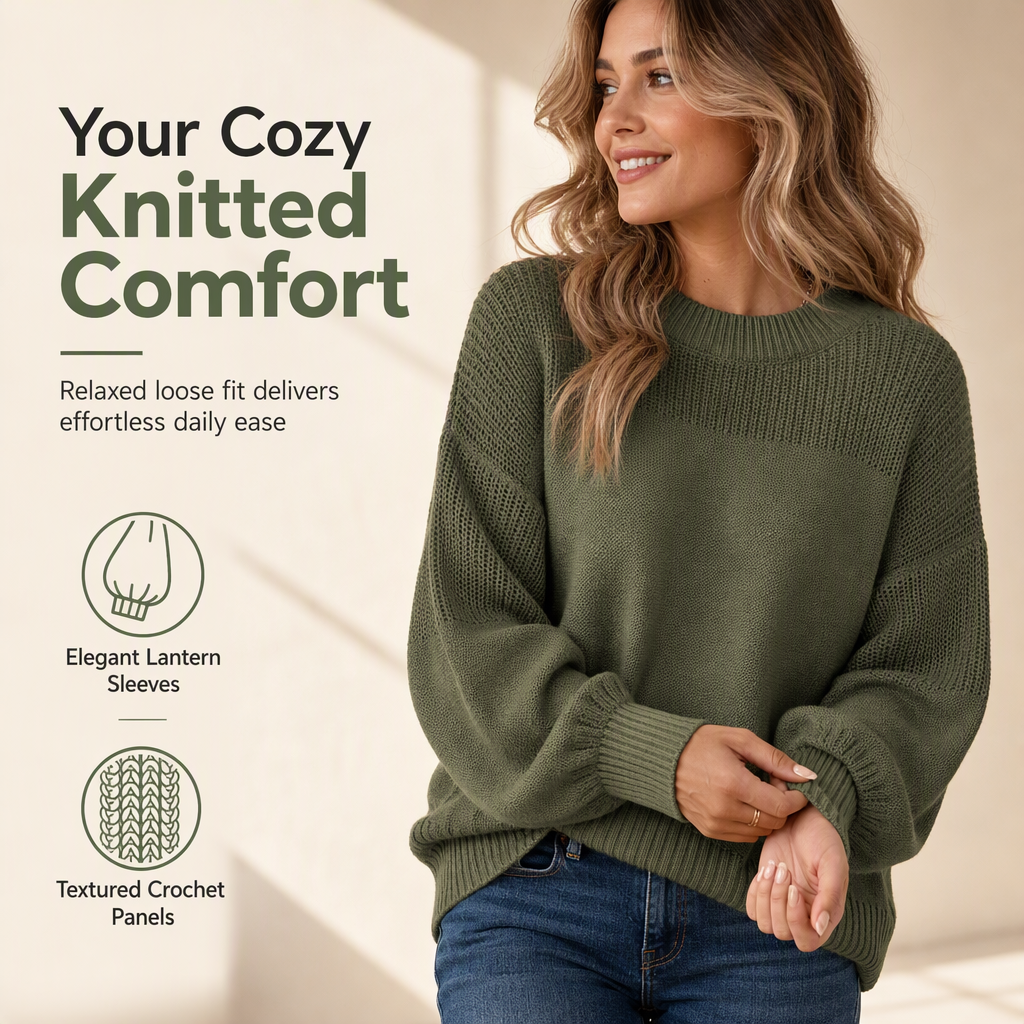 Damen Strickpullover in Unifarbe