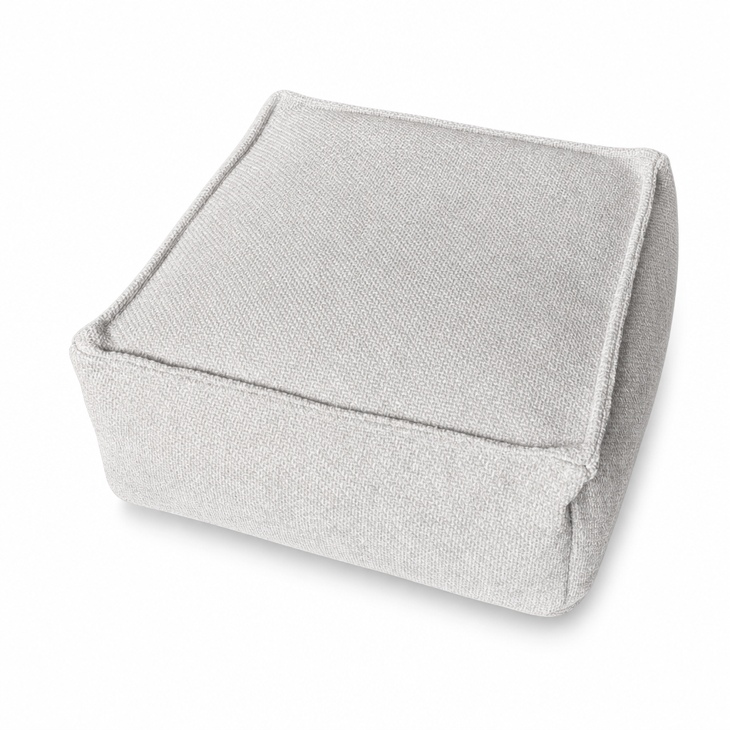 Aufbewahrungs-Pouf-Bezug – Großer Reißverschluss, waschbar & 45x45x23cm