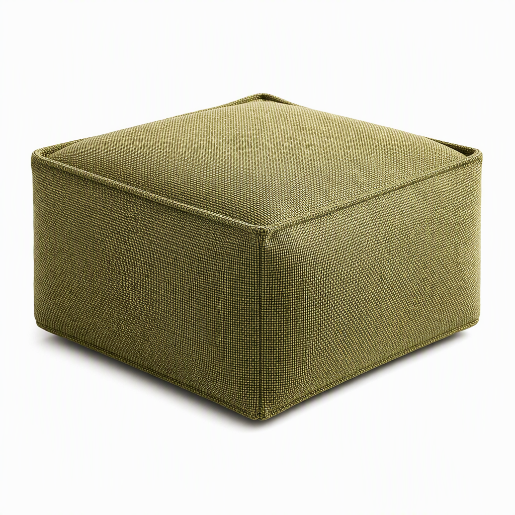 Aufbewahrungs-Pouf-Bezug – Großer Reißverschluss, waschbar & 45x45x23cm