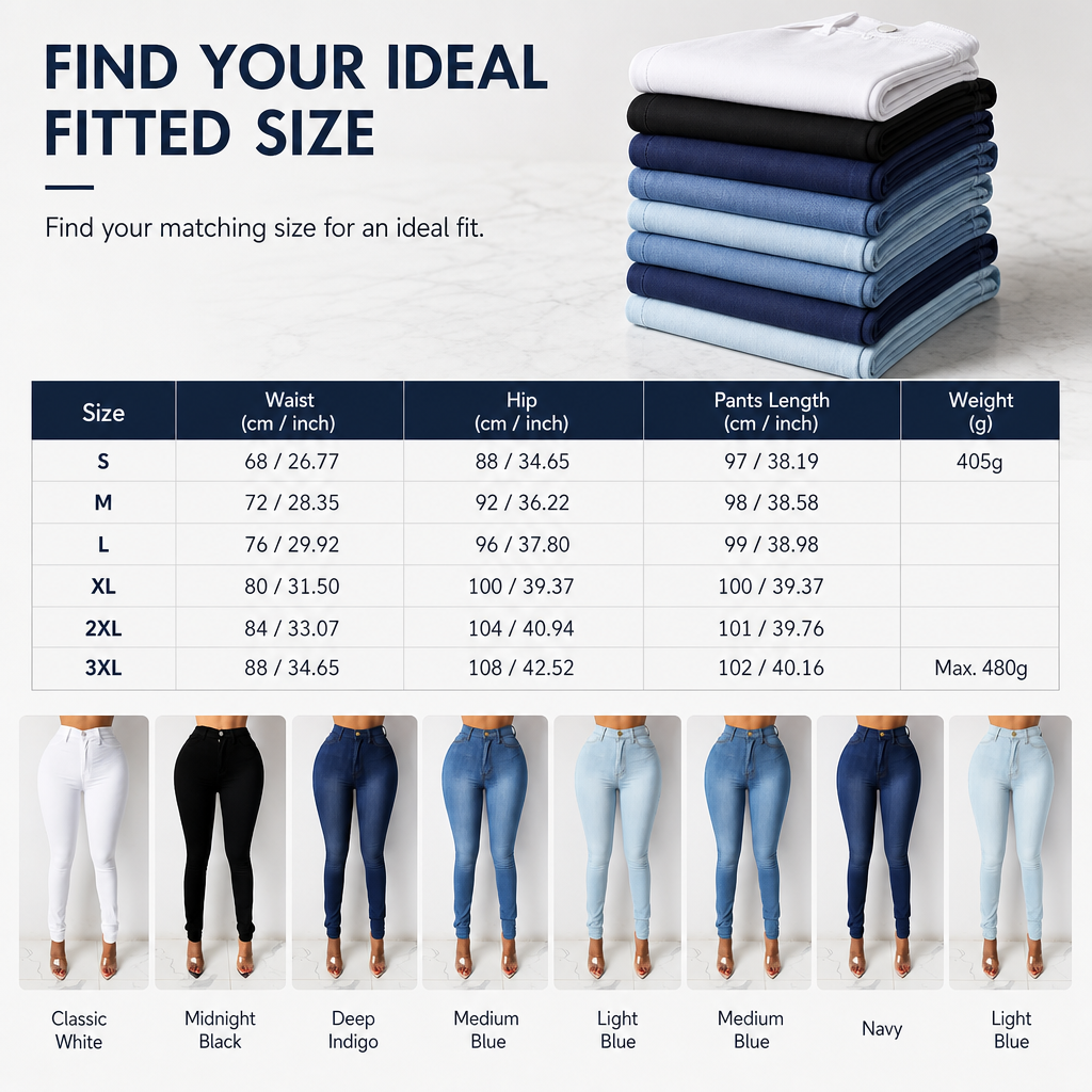 Hochgeschnittene Stretch-Bleistifthose mit schmeichelnder Form
